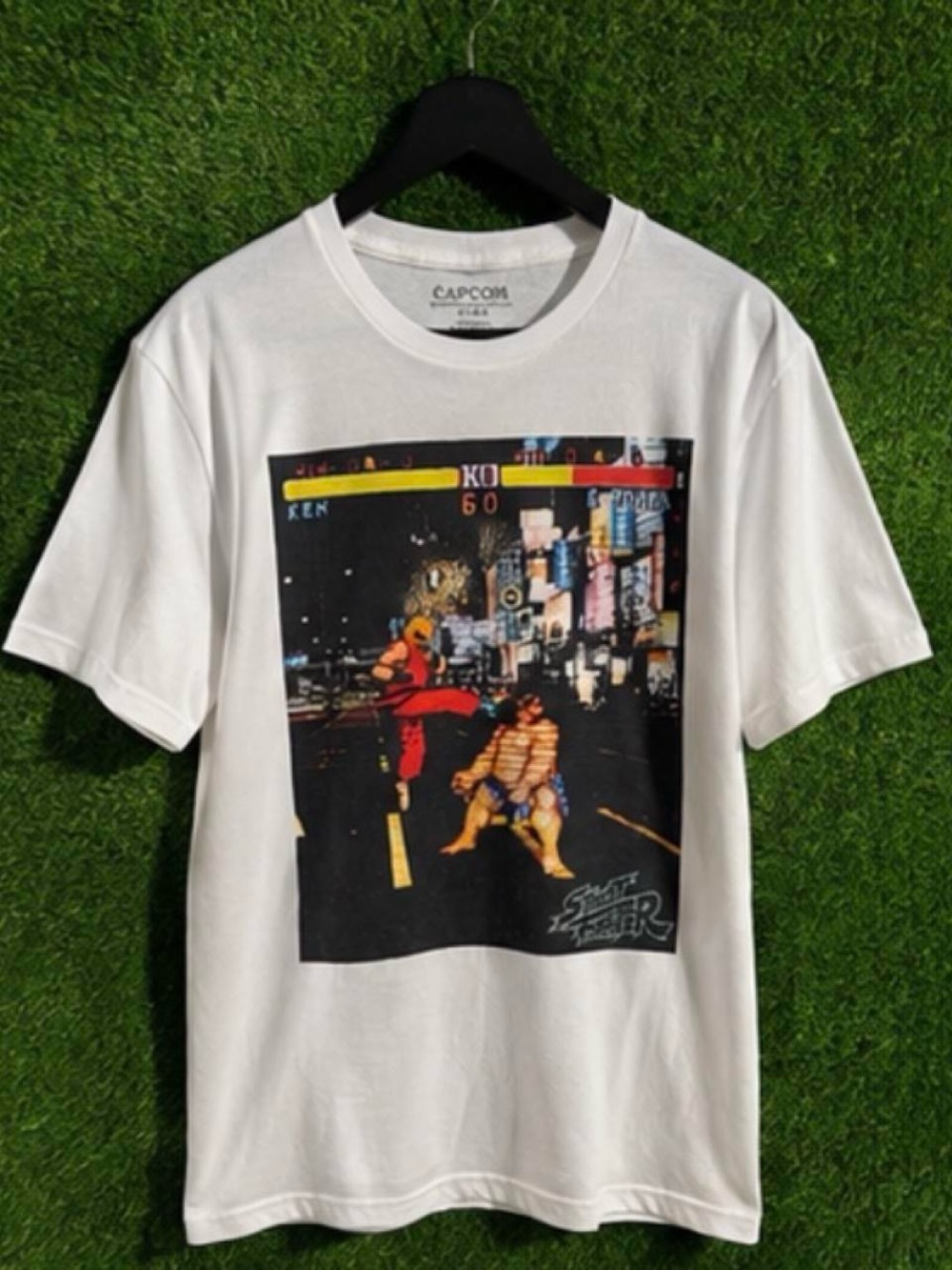 Street Fighter Graphic White Men's Short Sleeve Tee